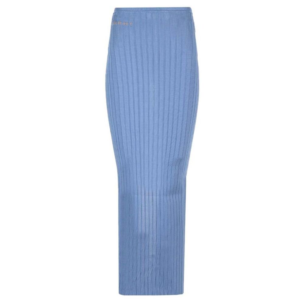 Marni Women Long Celestial Ribbed Skirt